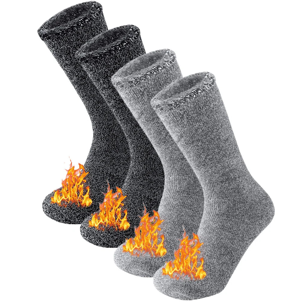 2 Pairs Pack Winter Thermal Socks For Men