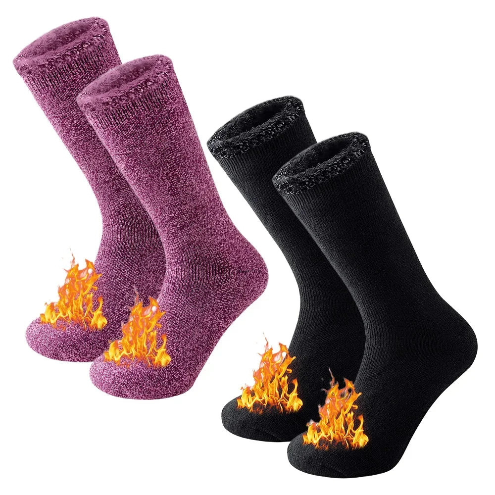 2 Pairs Pack Winter Thermal Socks For Men