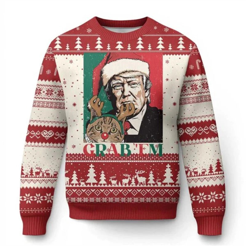 3D Printed Donald Trump Christmas Sweatshirt