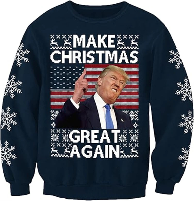 3D Printed Donald Trump Christmas Sweatshirt