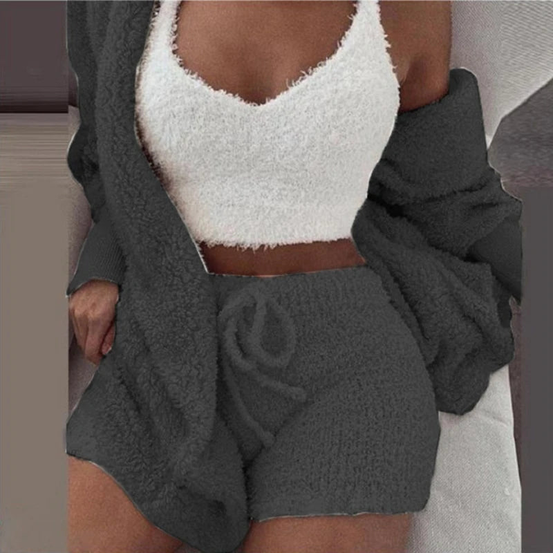 Fluffy Pajamas Set