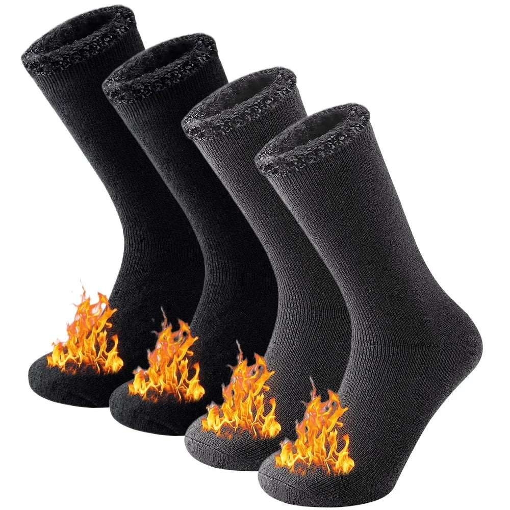 2 Pairs Pack Winter Thermal Socks For Men