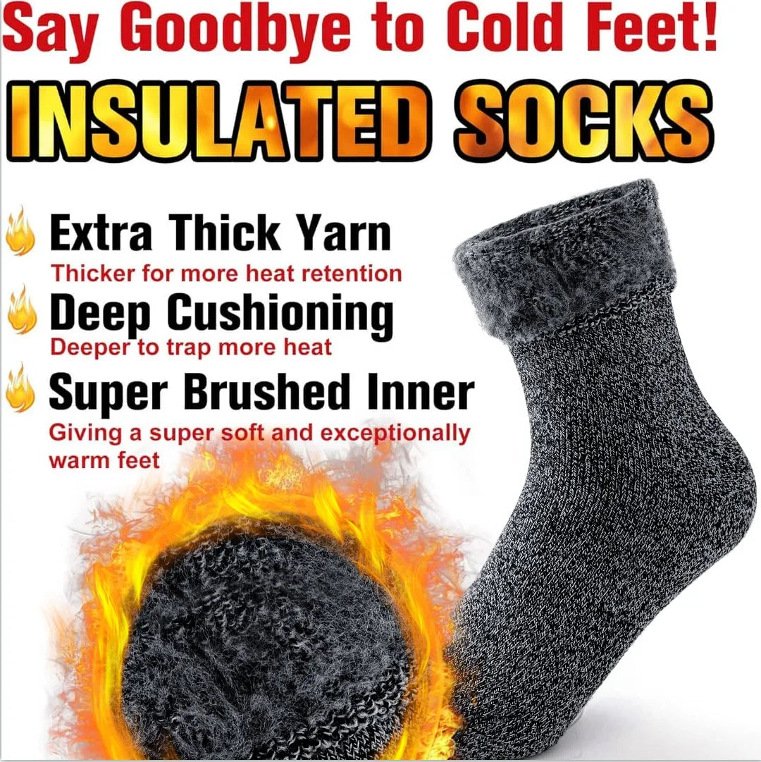 2 Pairs Pack Winter Thermal Socks For Men