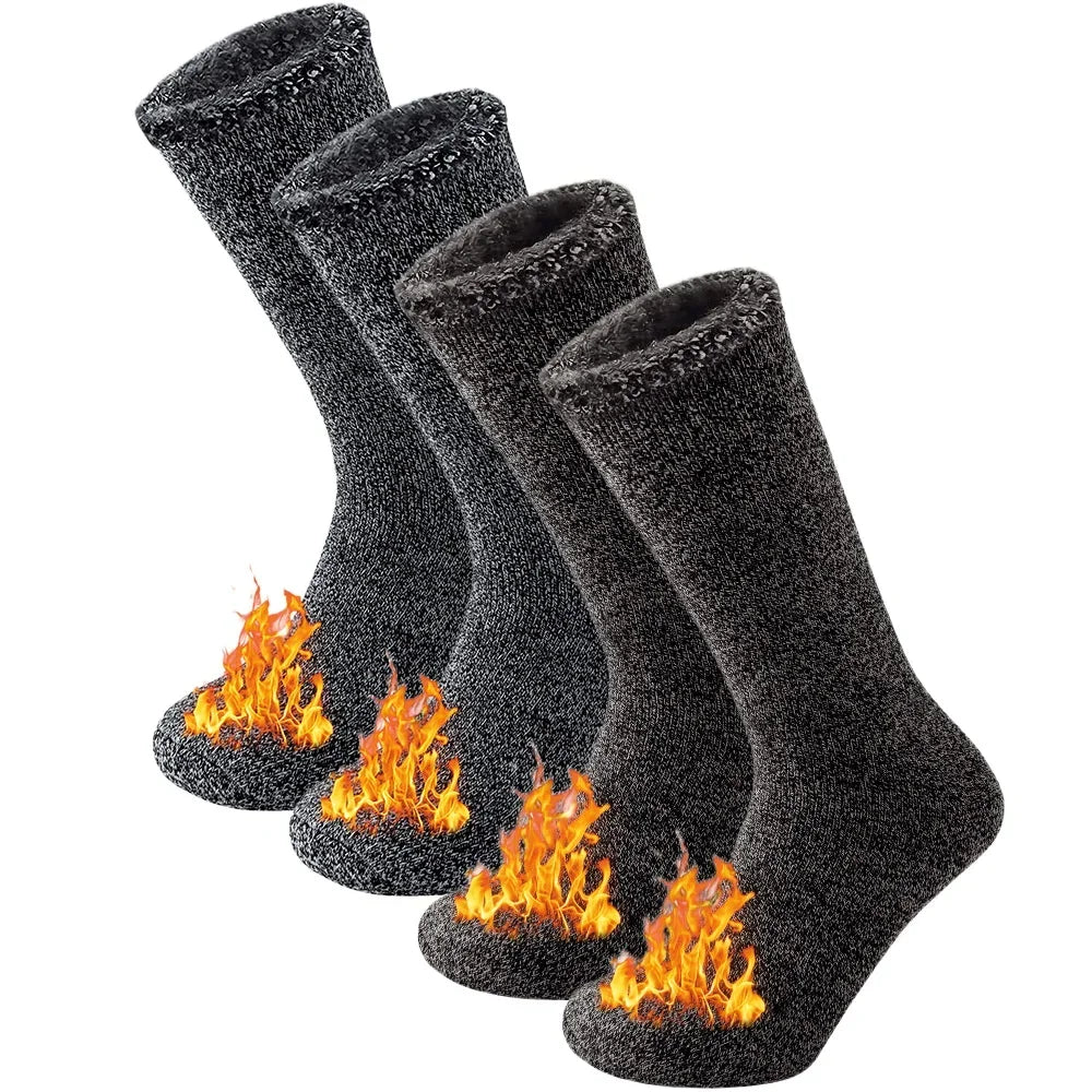 2 Pairs Pack Winter Thermal Socks For Men