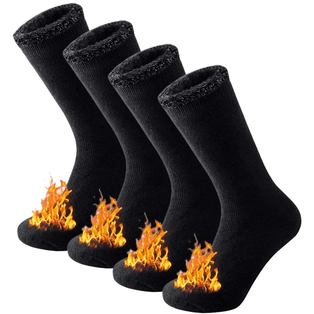 2 Pairs Pack Winter Thermal Socks For Men