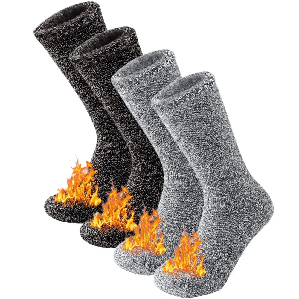 2 Pairs Pack Winter Thermal Socks For Men