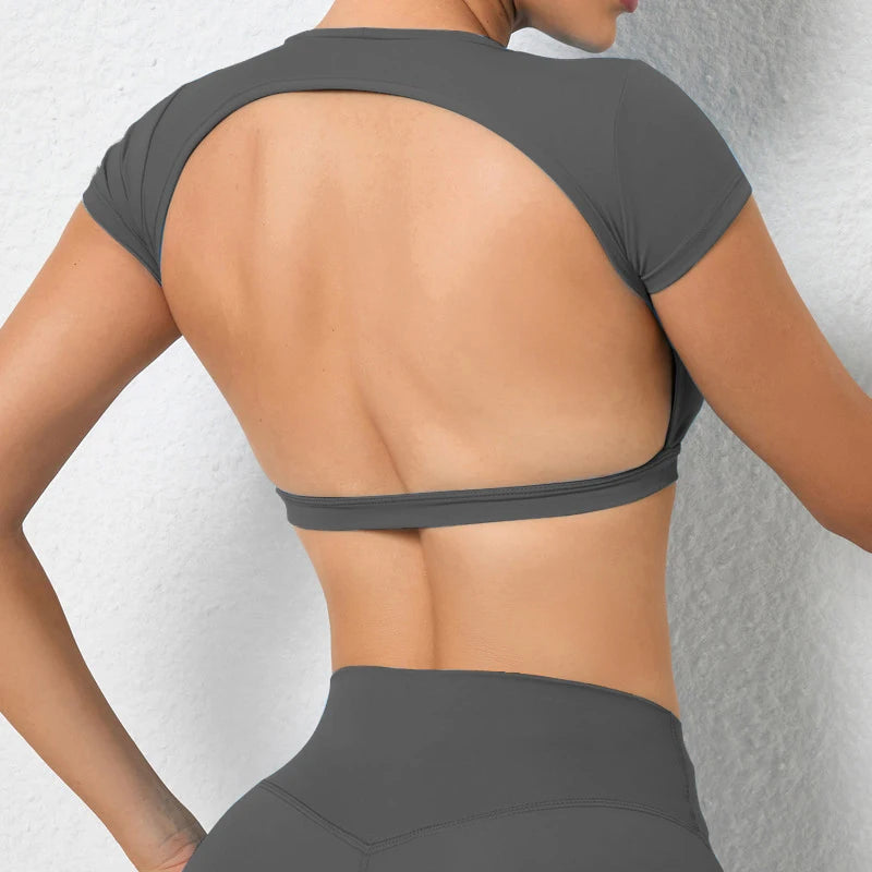 Open Back Women’s Crop Top