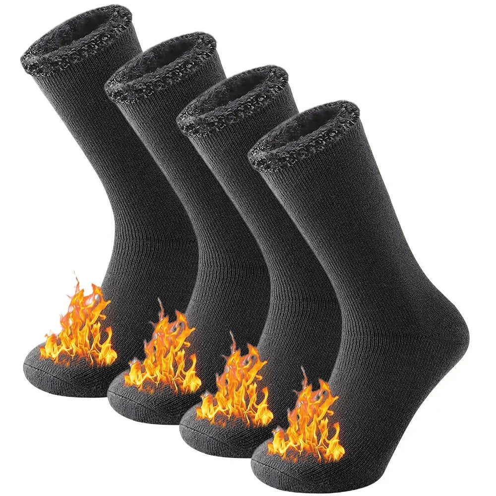 2 Pairs Pack Winter Thermal Socks For Men